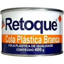 Massa Plastica 400Gr Retoque Branca - Kit C/12 Unidades