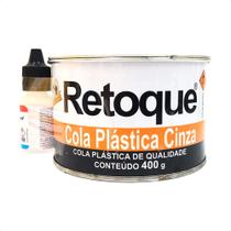 Massa plástica branca 400g retoque Massa plástica branca 400g retoque