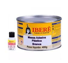 Massa Plástica Com Catalizador 400g Branca - IBERÊ
