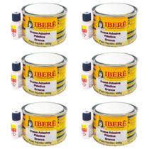 Massa Plástica Ibere Com Catalisador 400g Kit C/6 - Cores