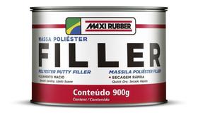 Massa Poliester 900g Filler - Maxi Rubber Massa Poliester 900g Filler - Maxi Rubber
