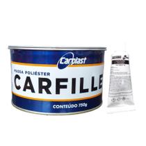 Massa Poliéster Carfiller Correção Automotiva Carplast 750g