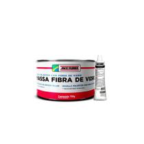 Massa Poliester Com Fibra De Vidro 750g + Catalisador