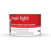 Massa poliester maxi light 900g - maxi rubber