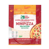 Massa Pré Assada Sem Glúten Mini Pizza - Casa Rigani 210g ( 3 Unidades) Massa Pré Assada Sem Glúten Mini Pizza - Casa Rigani 210g ( 3 Unidades)