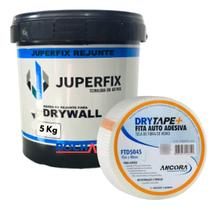 Massa Pronta Drywall 5kg Juperfix + Fita Telada Drytape 45m