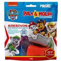Massa pula e molda 7 cores sortidas 70 g patrulha canina meninos Massa pula e molda 7 cores sortidas 70 g patrulha canina meninos