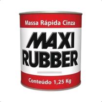 Massa Rápida Cinza Maxi Rubber 1,25kg Correção Automotiva