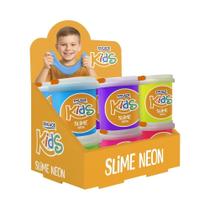 Massa Slime Enlace Neon Kids Tradicional Cores Sortidas - Embalagem com 12 Unidades