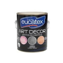 Massa Textura Efeitos Decorativos Cimento Queimado Perolizado Externo Interno Chromium 3,7kg Eucatex