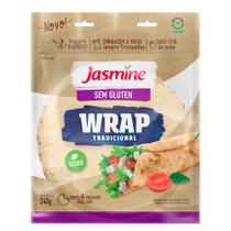 Massa Tortilha Wrap Jasmine Tradicional Sem Gluten Vegan 240g