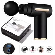 Massage Gun Portátil Bivolt com Design Moderno e Ergonômico