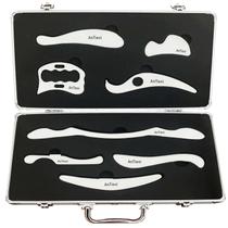 Massageador AnTiexi Conjunto de 8 Peças de Gua Sha em Aço Inoxidável Massageador AnTiexi Conjunto de 8 Peças de Gua Sha em Aço Inoxidável
