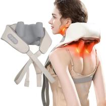 Massageador Cervical Inteligente Shiatsu Imita Movimento Da Mão Massagem Pescoço Ombro Costas Perna