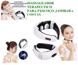 Massageador Colar Cervical Portátil Fisioterapia Alivio Dor Cabeça Pescoço