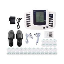 Massageador Corporal De Pulso TENS De Canal Duplo, Estimulador Muscular EMS De Baixa Frequência,