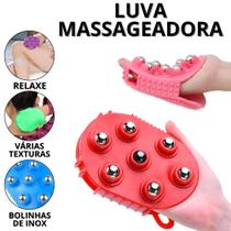 Massageador Corporal Manual Massager Luva Massageadora Com Esferas Luvas De Massagem Massageado Massageador Corporal Manual Massager Luva Massageadora Com Esferas Luvas De Massagem Massageado