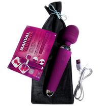 Massageador Corporal Portátil Potente Corpo Coluna Lombar Relaxamento Muscular 6000 Rpm Roxo