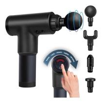 Massageador Corporal Profissional Portátil 6 Níveis - Fascial Gun LE-320 - Preto