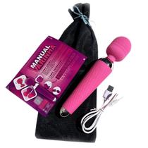 Massageador Corporal Varinha Mágica 6000 Rpm Rosa