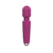 Massageador corporal varinha magica silicone aveludado recarregavel