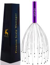 Massageador de cabeça USAGA 36 dedos, massageador de couro cabeludo, roxo Massageador de cabeça USAGA 36 dedos, massageador de couro cabeludo, roxo