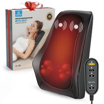 Massageador de costas COMFIER com calor, shiatsu no pescoço e dores nas costas