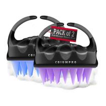 Massageador de couro cabeludo Cbiumpro, pacote com 2 unidades, escova de shampoo para cabelo, silicone Massageador de couro cabeludo Cbiumpro, pacote com 2 unidades, escova de shampoo para cabelo, silicone