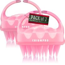 Massageador de couro cabeludo Cbiumpro, pacote com 2 unidades, escova de shampoo para cabelo, silicone Massageador de couro cabeludo Cbiumpro, pacote com 2 unidades, escova de shampoo para cabelo, silicone