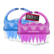 Massageador de couro cabeludo Cbiumpro, pacote com 2 unidades, escova de shampoo para cabelo, silicone