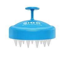 Massageador de couro cabeludo HEETA com cerdas macias de silicone azul celeste