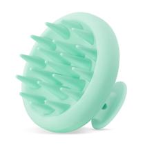 Massageador de couro cabeludo HEETA Hair Growth com cerdas macias, verde claro