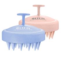 Massageador de couro cabeludo HEETA Hair Shampoo Brush, pacote com 2 pacotes de palha de trigo