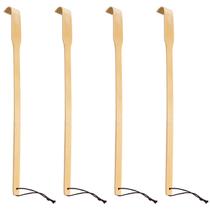 Massageador de madeira de bambu Back Scratcher Renook, 42 cm de comprimento, pacote com 4
