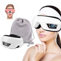 Massageador De Olho De Pressão Terapia Bluetooth Olhos Elétricos Máscara Massagem Aquecimento Pressão Ar Beleza O