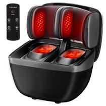 Massageador de Pés e Panturrilhas KNQZE 2 em 1 Shiatsu com Aquecimento e Controle Remoto Massageador de Pés e Panturrilhas KNQZE 2 em 1 Shiatsu com Aquecimento e Controle Remoto