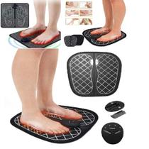 Massageador de pes eletrico shiatsu magnetico tapete estimulador foot massager pernas relaxamento muscular portatil