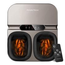Massageador de pés MOUNTRAX com controle remoto Heat Shiatsu cinza