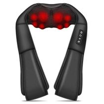 Massageador De Pescoço E Ombro Shiatsu Aquecido, Xale Elétrico De Amassamento Cervical Para Casa E