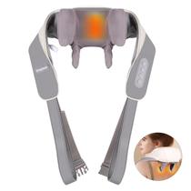 Massageador de pescoço Ehightop 6D Kneading com aquecimento sem fio bege