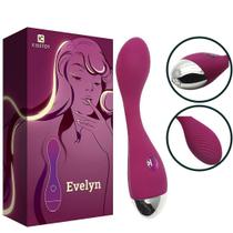Massageador de Ponto G Recarregavel - Evelyn - Kisstoy Massageador de Ponto G Recarregavel - Evelyn - Kisstoy