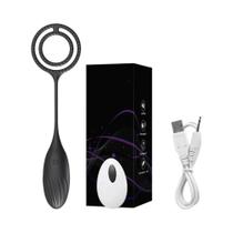 Massageador de Próstata Vibratório com Anel Peniano e Controle Remoto Sem Fio Massageador de Próstata Vibratório com Anel Peniano e Controle Remoto Sem Fio