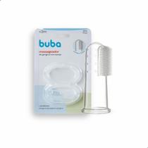Massageador Dedeira de Gengiva Buba Baby Silicone Sensorial Seguro para Higiene Dentição Bebê