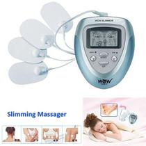 Massageador Digital Com Tela LCD Para Programas De Fisioterapia Eletroestimulador Wow Slim X Kit