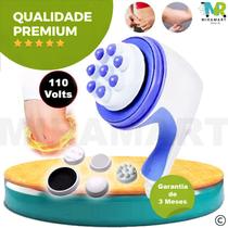 Massageador Elétrico 360º 110v Orbital Linha Premium Orbital Para Celulite Culote Quadril abdomen Tira Barriga Gordura Corpo - Relax