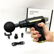 Massageador Elétrico Alta Frequência Pistola Relaxamento Muscular Definição dos Músculo Profissional