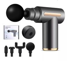 Massageador Elétrico Alta Frequência Profissional Muscular 6 Velocidades Portátil