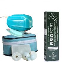 Massageador Elétrico Com Infravermelho Corporal Portátil Profissional + Pomada Fisiofort Massageador Elétrico Com Infravermelho Corporal Portátil Profissional + Pomada Fisiofort
