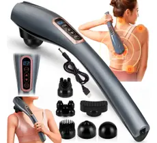 Massageador Elétrico Corporal 6 Em 1 Profissional Grande Sem Fio Painel LCD Massageador Elétrico Corporal 6 Em 1 Profissional Grande Sem Fio Painel LCD