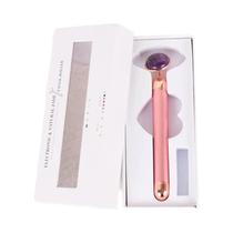 Massageador Elétrico De Pedra Natural Em Ouro Rosa, Ferramenta De Massagem Para Olhos, Detox Facial Massageador Elétrico De Pedra Natural Em Ouro Rosa, Ferramenta De Massagem Para Olhos, Detox Facial